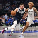 Doncic buhat ang Mavs sa Panalo, Tinambakan ang Spurs