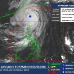 Lakas ni Bagyong 'Leon' Humina Habang Papalapit sa Taiwan!